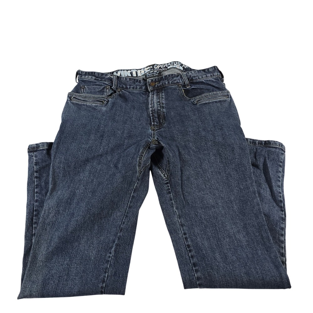 Viktos Operatus XP Tactical Jeans Mens 38x34 Dark Wash Stretch Denim EDC Pants